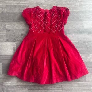 Mayoral Girls Red Velvet Dress